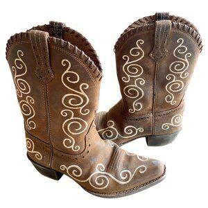Ariat Youth Shelleen Western Leather Cowboy Cowgirl Boots - Size 1